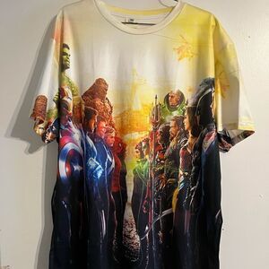 Marvel Justice League AOP Tshirt